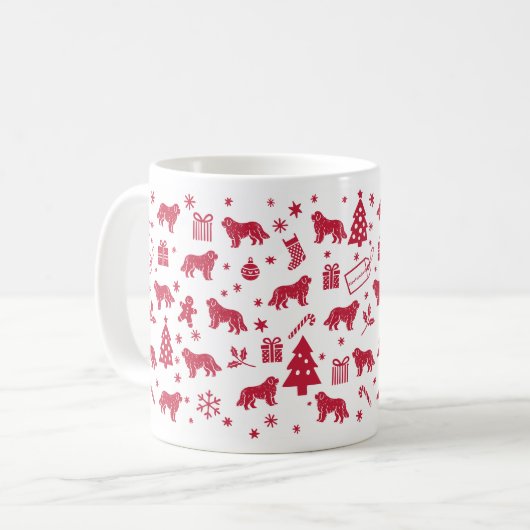 Neufundland - Weihnachtsdesign Kaffeetasse (Vorderseite Links)