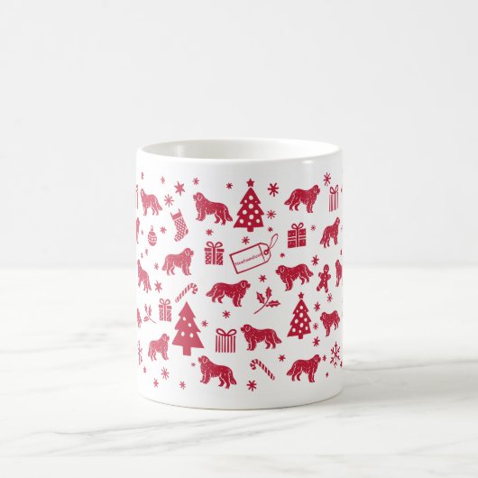 Neufundland - Weihnachtsdesign Kaffeetasse (Mittel)