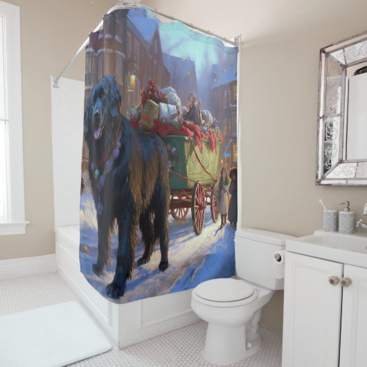 Neufundland Weihnachtsfeiertage Duschvorhang (Beispiel)