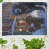 Neufundland Weihnachtsfeiertage Geschirrtuch (Gefaltet)