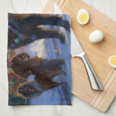 Neufundland Weihnachtsfeiertage Geschirrtuch (Viertel Falte)