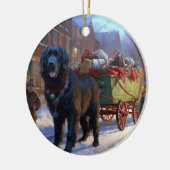 Neufundland Weihnachtsfeiertage Keramik Ornament (Links)