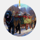 Neufundland Weihnachtsfeiertage Keramik Ornament (Hinten)