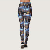 Neufundland Weihnachtsfeiertage Leggings (Rückseite)