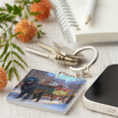 Neufundland Weihnachtsfeiertage Schlüsselanhänger (Vorderseite rechts)