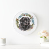 Neufundland Weihnachtsmann Festliche Jungfrau Große Wanduhr (Zuhause)