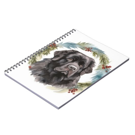 Neufundland Weihnachtsmann Festliche Jungfrau Notizblock (Linke Seite)