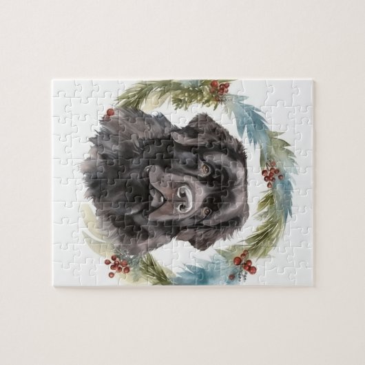 Neufundland Weihnachtsmann Festliche Jungfrau Puzzle (Horizontal)