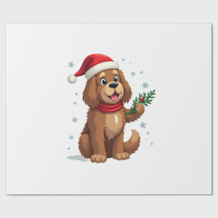 Neufundland-Weihnachtsmannmütze Geschenkpapier