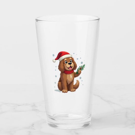 Neufundland-Weihnachtsmannmütze Glas (Vorderseite)