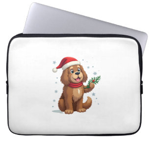 Neufundland-Weihnachtsmannmütze Laptopschutzhülle