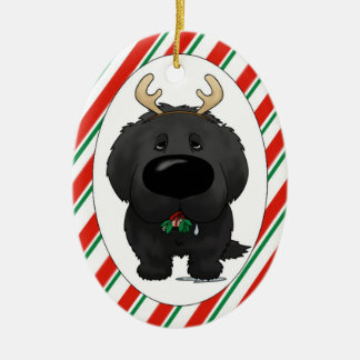 Neufundland-Weihnachtsverzierung Keramikornament