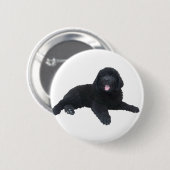 Neufundland-Welpe Button (Vorne & Hinten)
