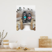 Neufundland Welpen am Strand Poster (Küche)