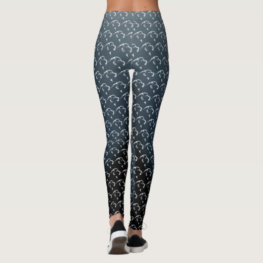 Neufundland Welpen-Leggings Welpenhund Legende Pfl Leggings (Rückseite)