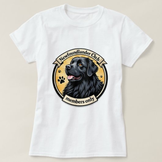 Neufundlander 'Club - Nur Mitglieder' T-Shirt (Design vorne)