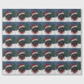 Neufundländer geschenkpapier (Flach)