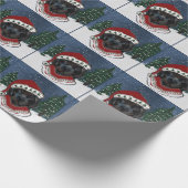 Neufundländer geschenkpapier (Ecke)