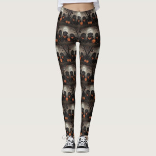 Neufundländer Halloween Gruselig Leggings