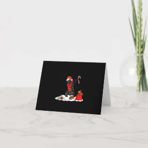 Neufundländer-Hund Dabbing Lustiges Weihnachten Karte