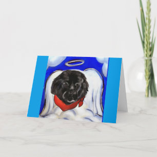 Neufundländer Hund Feiertagskarte