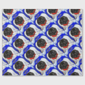 Neufundländer Hund Geschenkpapier (Flach)