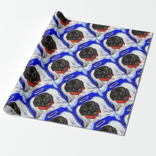 Neufundländer Hund Geschenkpapier (Ungerollt)