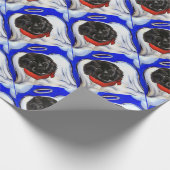 Neufundländer Hund Geschenkpapier (Ecke)