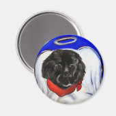 Neufundländer Hund Magnet (Vorderseite/Rückseite)