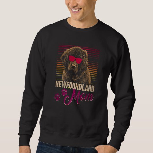 Neufundländer-Hund Newfoundland Mutter 3 Sweatshirt (Vorderseite)