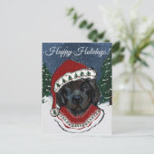 Neufundländer Hund   Postkarte (Stehend Vorderseite)