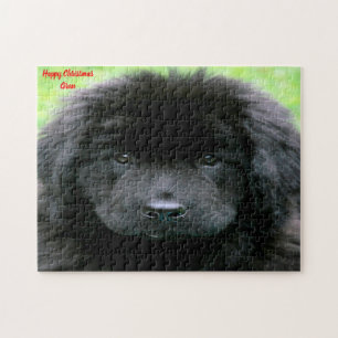 Neufundländer Hund. Puzzle
