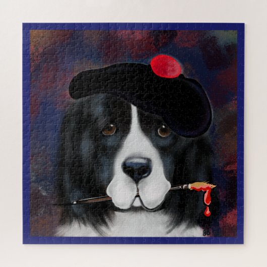 Neufundländer Hund Puzzle (Horizontal)