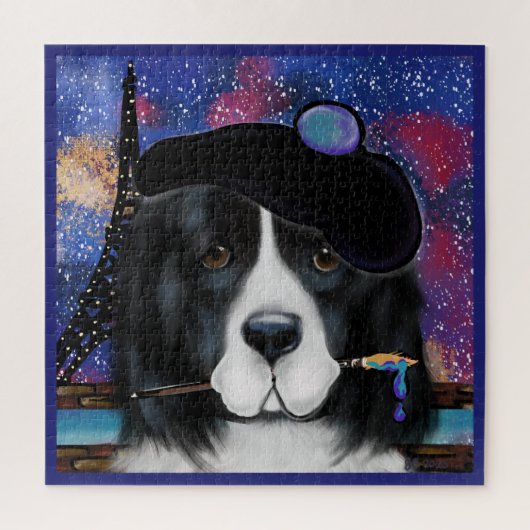 Neufundländer Hund Puzzle (Vertikal)