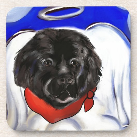 Neufundländer Hund Untersetzer (Vorderseite)