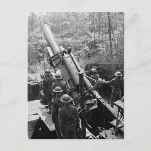 Neufundländer im Krieg Postkarte (Vorderseite)