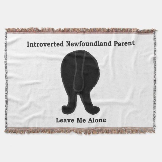 Neufundländer introvertierter Elternteil Decke (Vorderseite)