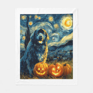 Neufundländer Newfie Süßer Hund Halloween Jack O L Fleecedecke