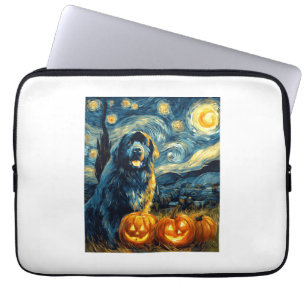 Neufundländer Newfie Süßer Hund Halloween Jack O L Laptopschutzhülle