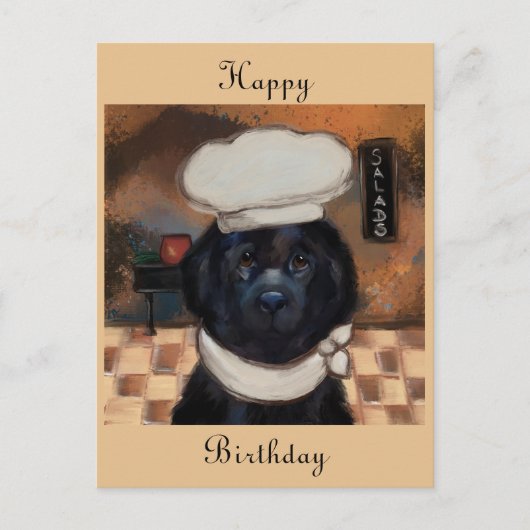 Neufundländer postkarte (Vorderseite)