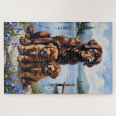 Neufundländer-Seebrise-Iris-Kunst Puzzle (Horizontal)