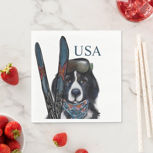 Neufundländer  serviette (Beispiel)