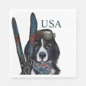 Neufundländer  serviette (Vorderseite)