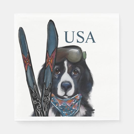 Neufundländer  serviette (Vorderseite)