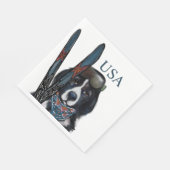 Neufundländer  serviette (Ecke)