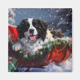 Neufundländer Weihnachtsfest Magnet