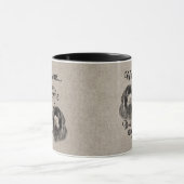 Neufundlandkunst, wenn alles Zitat versage Tasse (Zentrum)