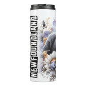 Neufundlands sanfte florale Erholung Thermosbecher (Rückseite)