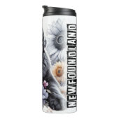 Neufundlands sanfte florale Erholung Thermosbecher (Nach rechts gedreht)