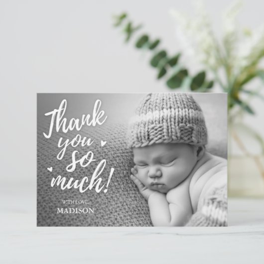 Neugeboren danke Karten (Stehend Vorderseite)